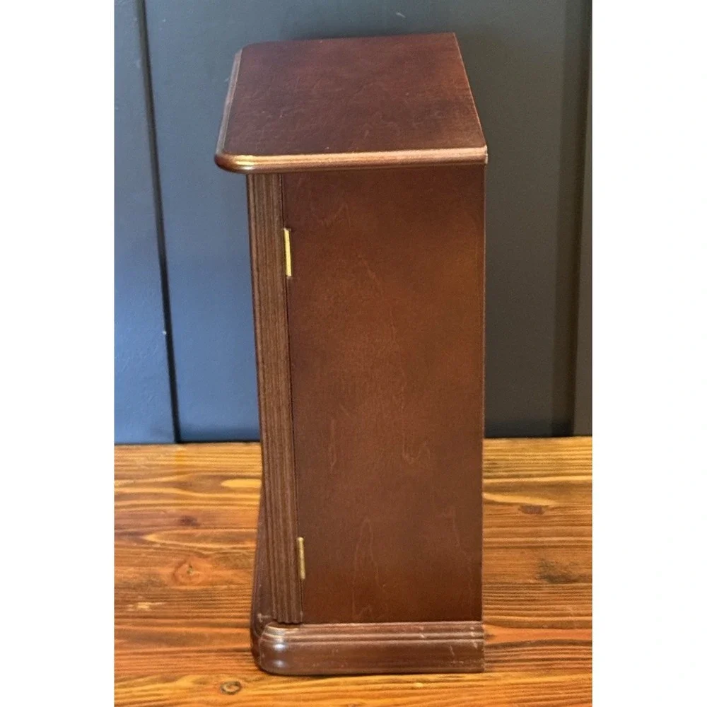 Vintage Powell Jewelry Armoire Magnetic-Close Doors Mirror Drawers 13